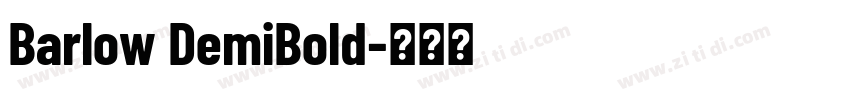 Barlow DemiBold字体转换